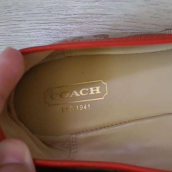 Coach Darena flats red size 7.5 B - Picture 5 of 6